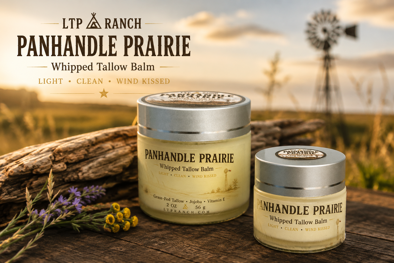 Prairie Trail Jar | Mini Whipped Tallow Cream