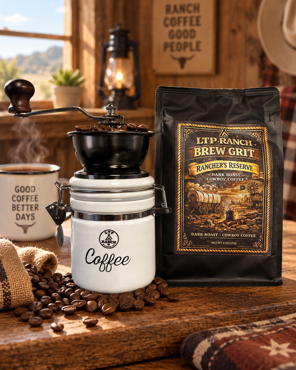 LTP Ranch Ceramic Hand Crank Coffee Grinder